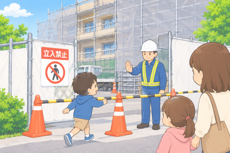 工事中に子供がいる家庭が気を付けたいポイント!